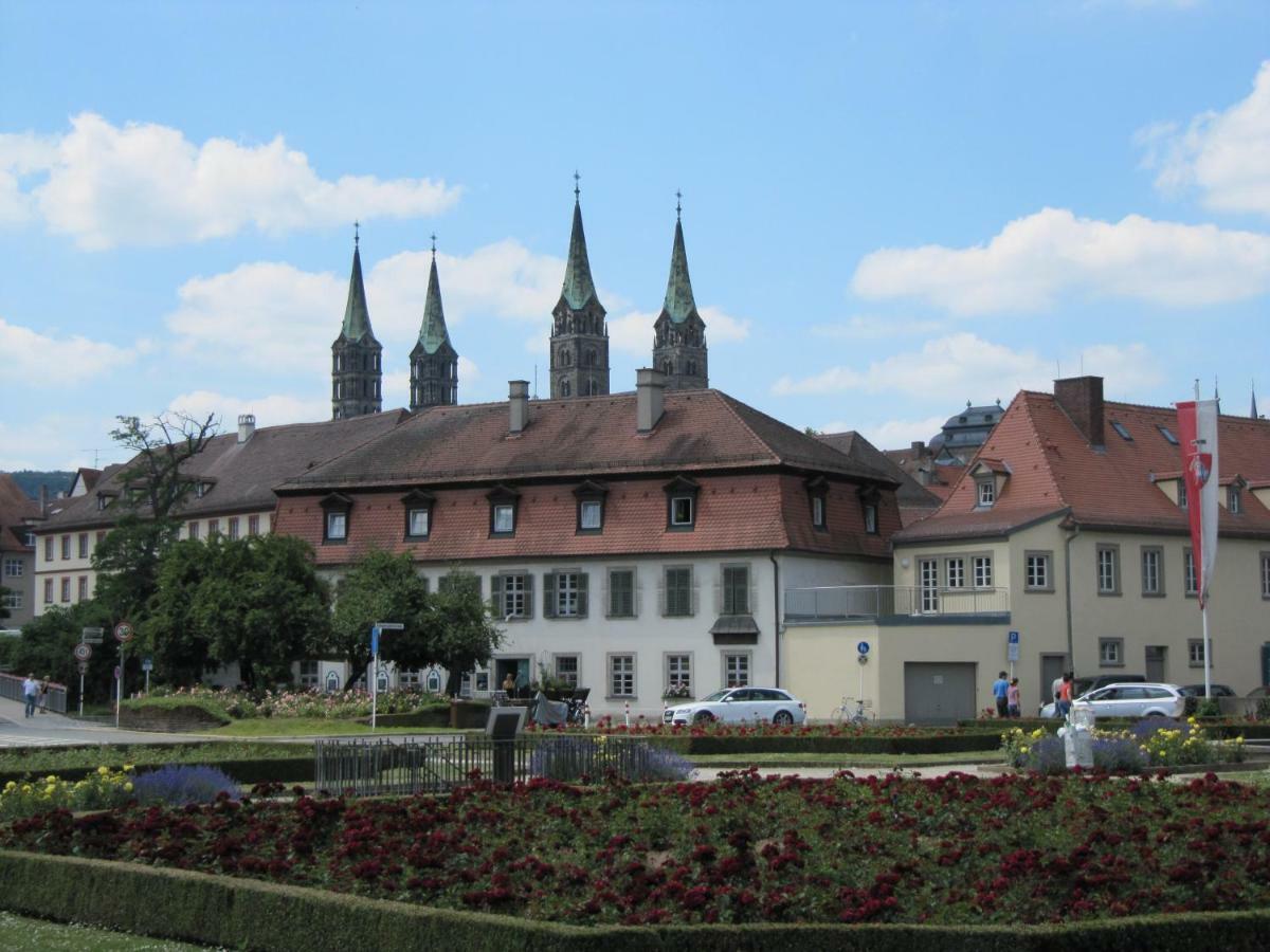 Apartment Abendstille Mit Balkon Und Tg Bamberg Eksteriør bilde